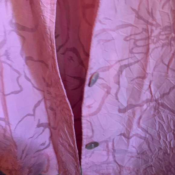 NWT Denim & Co Women’s Pink Button Down Blouse Size Small - Picture 5 of 10